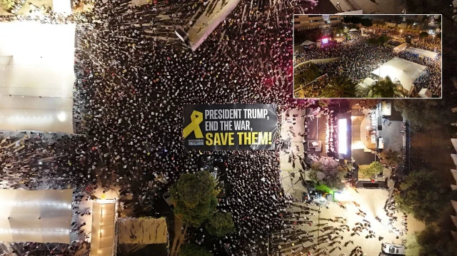 israilde gazze protestosu tel avivde yuzlerce kisi toplandi UsygJQGS