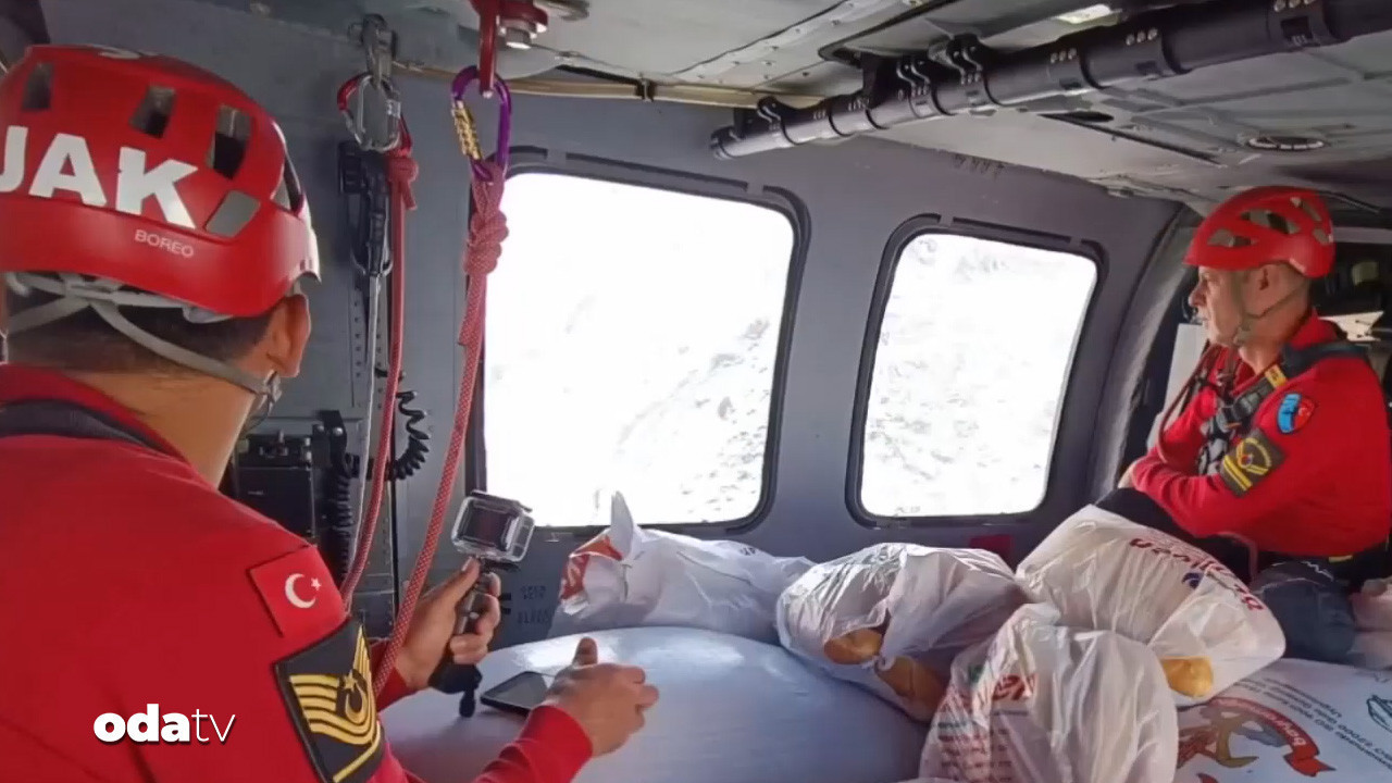 yaylada mahsur kalanlarin imdadina helikopter yetisti MIvGK11K