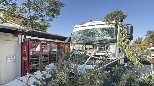 malatyada feci kaza freni arizalanan kamyon 7 konteyner is yerine carpti gI6TZpuE