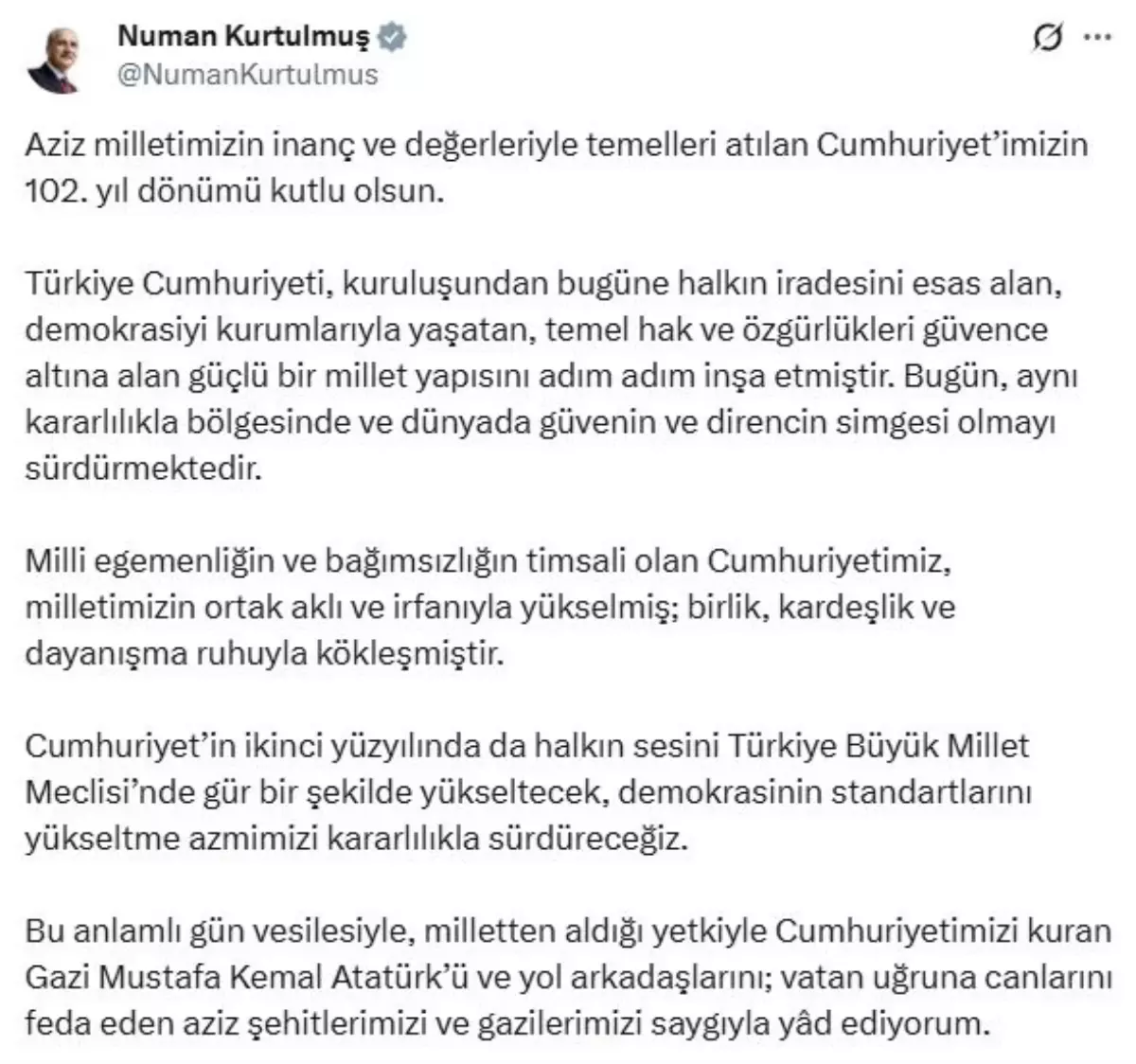tbmm baskani numan kurtulmustan 29 ekim cumhuriyet bayrami mesaji 8lNtecua.jpg